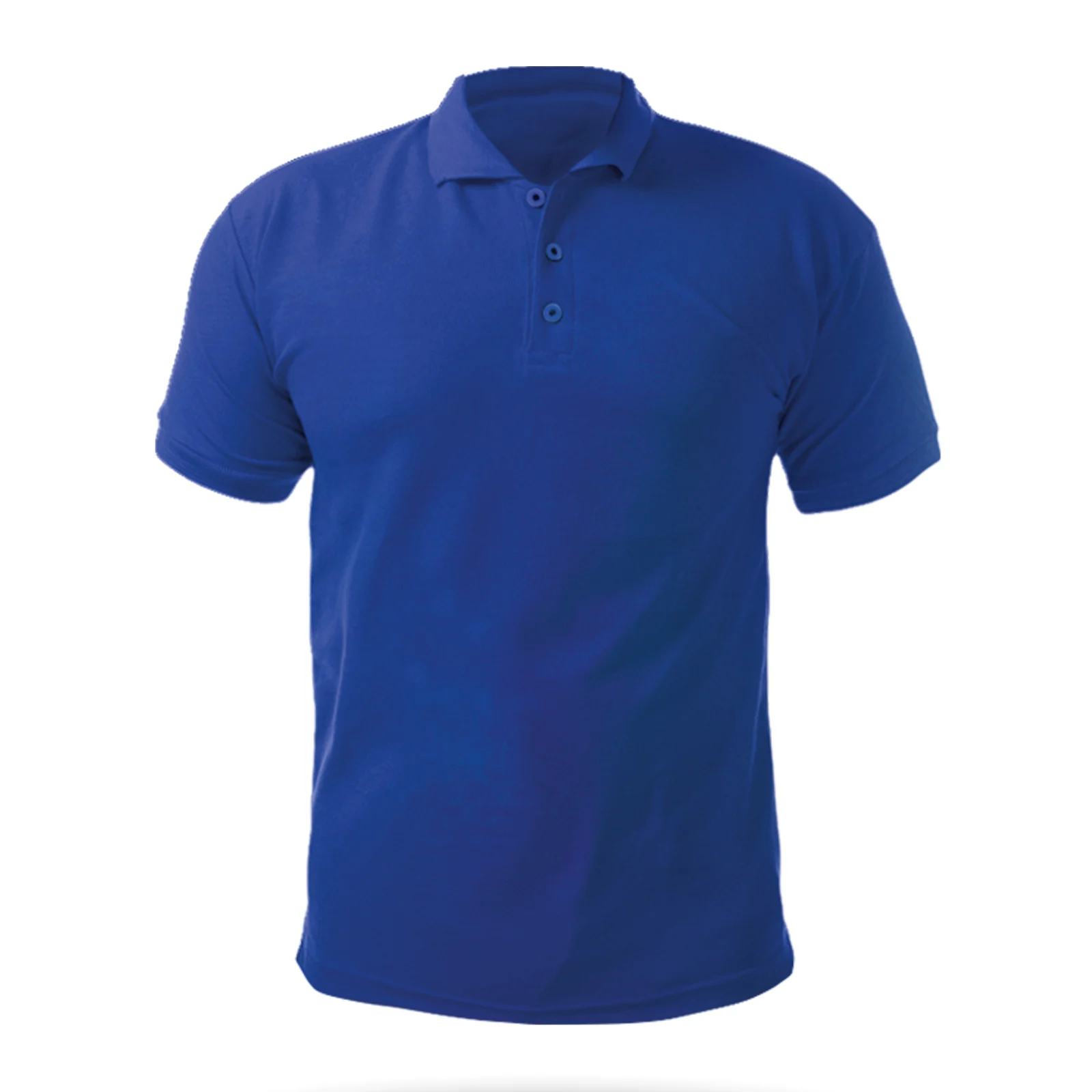 Açelya XXL Polo Yaka Tişört Saks Mavi