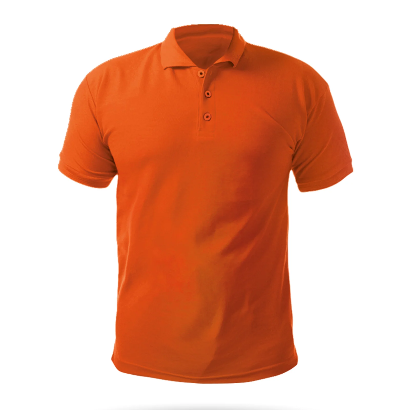 Açelya XXL Polo Yaka Tişört Turuncu