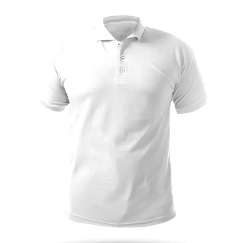 Açelya XXL Polo Yaka Tişört Beyaz
