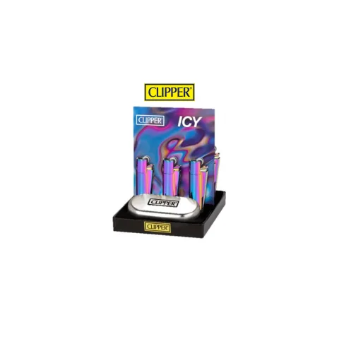 Clipper Icy Metal Taşlı Çakmak