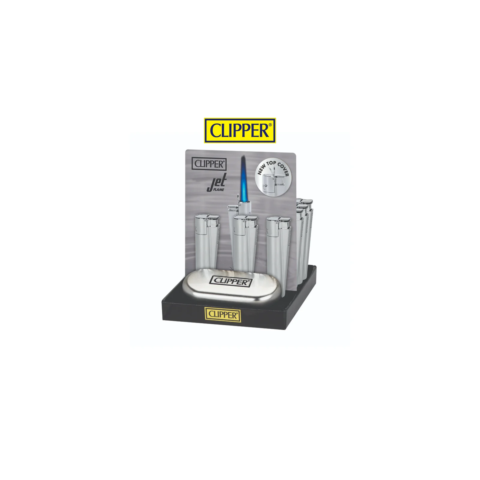 Clipper Metal Jet Sılver Çakmak