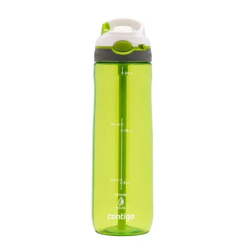 Contigo Ashland Tren Tek El Bas İç Kapaklı Su Matarası 720ml — Yeşil