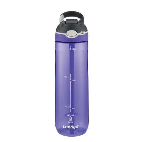 Contigo Ashland Tren Tek El Bas İç Kapaklı Su Matarası 720ml — Lila