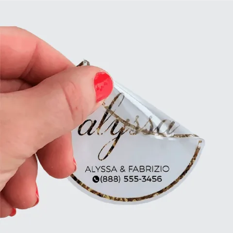 Dış Mekan Şeffaf Folyo Etiket - dış mekan etiket, cut out etiket, dış mekan sticker, baskes etiket · Çıkartma & Etiket