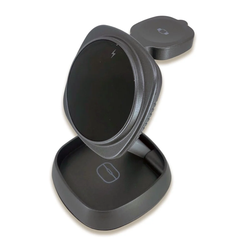 Kablosuz Şarj Standı (Telefon, Saat, Kulaklık)