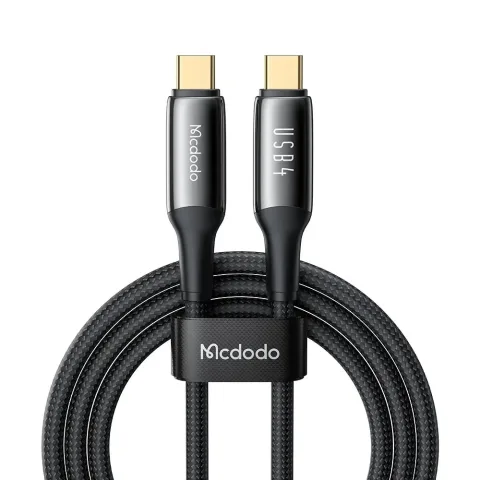 Mcdodo CA-2990 240W USB4 Type-C to Type-C Şarj Kablosu Siyah