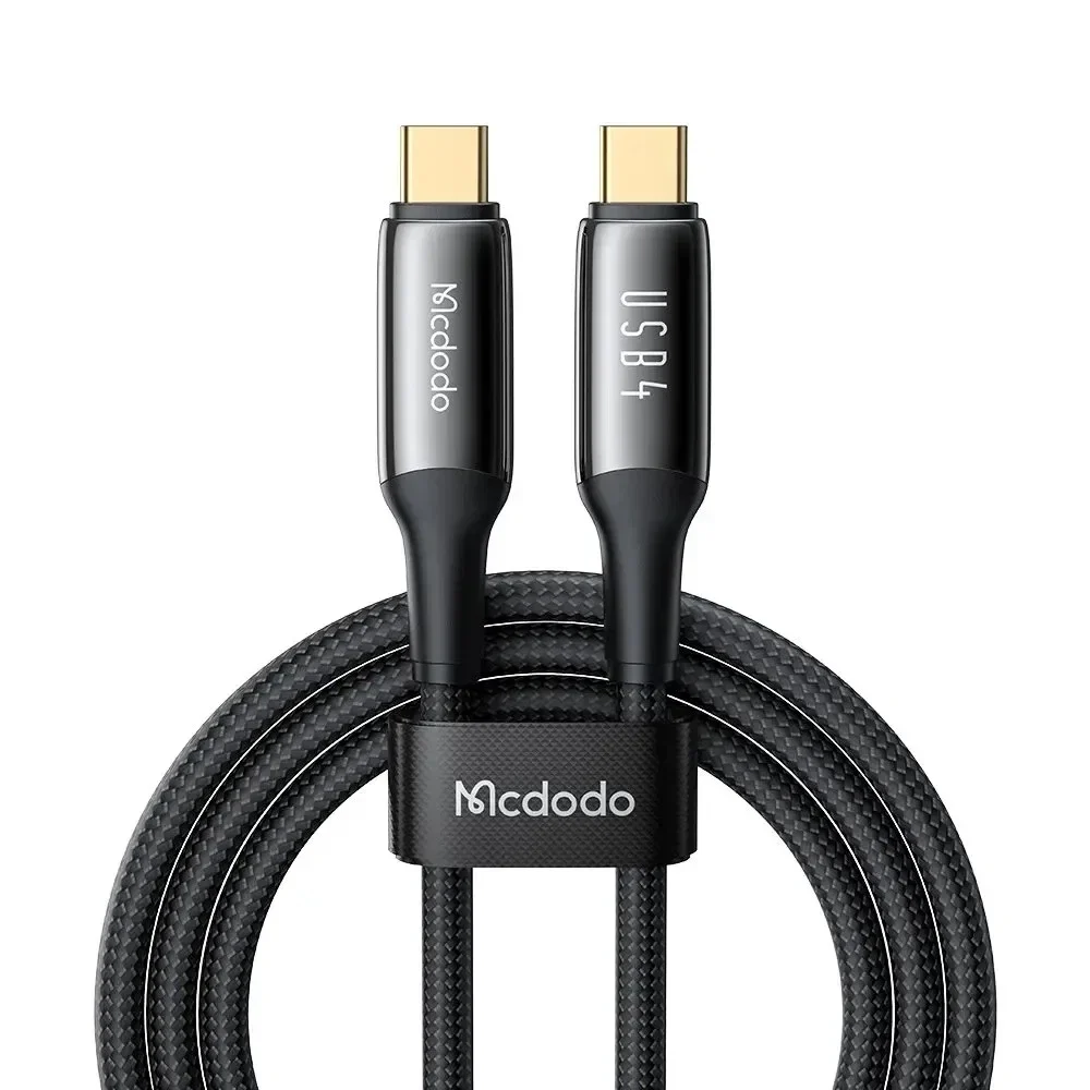 Mcdodo CA-2990 240W USB4 Type-C to Type-C Şarj Kablosu Siyah