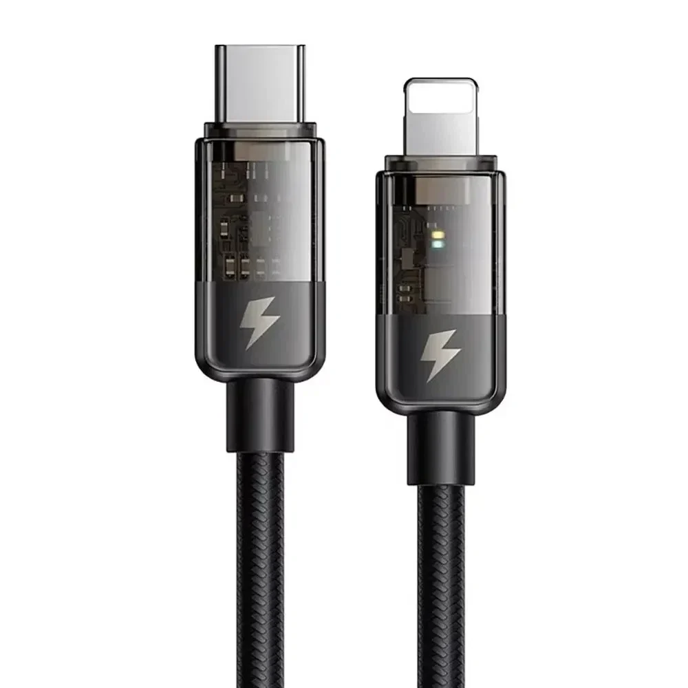 Mcdodo CA-3160 Type-c To Lightning 36w Led Göstergeli Data/şarj Kablosu 1.2m - Siyah