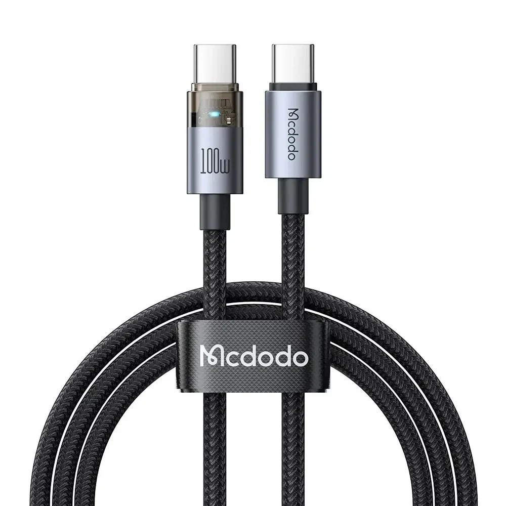 Mcdodo CA-5580 Type-c to Type-c 100w 1.2m Şeffaf Kablo