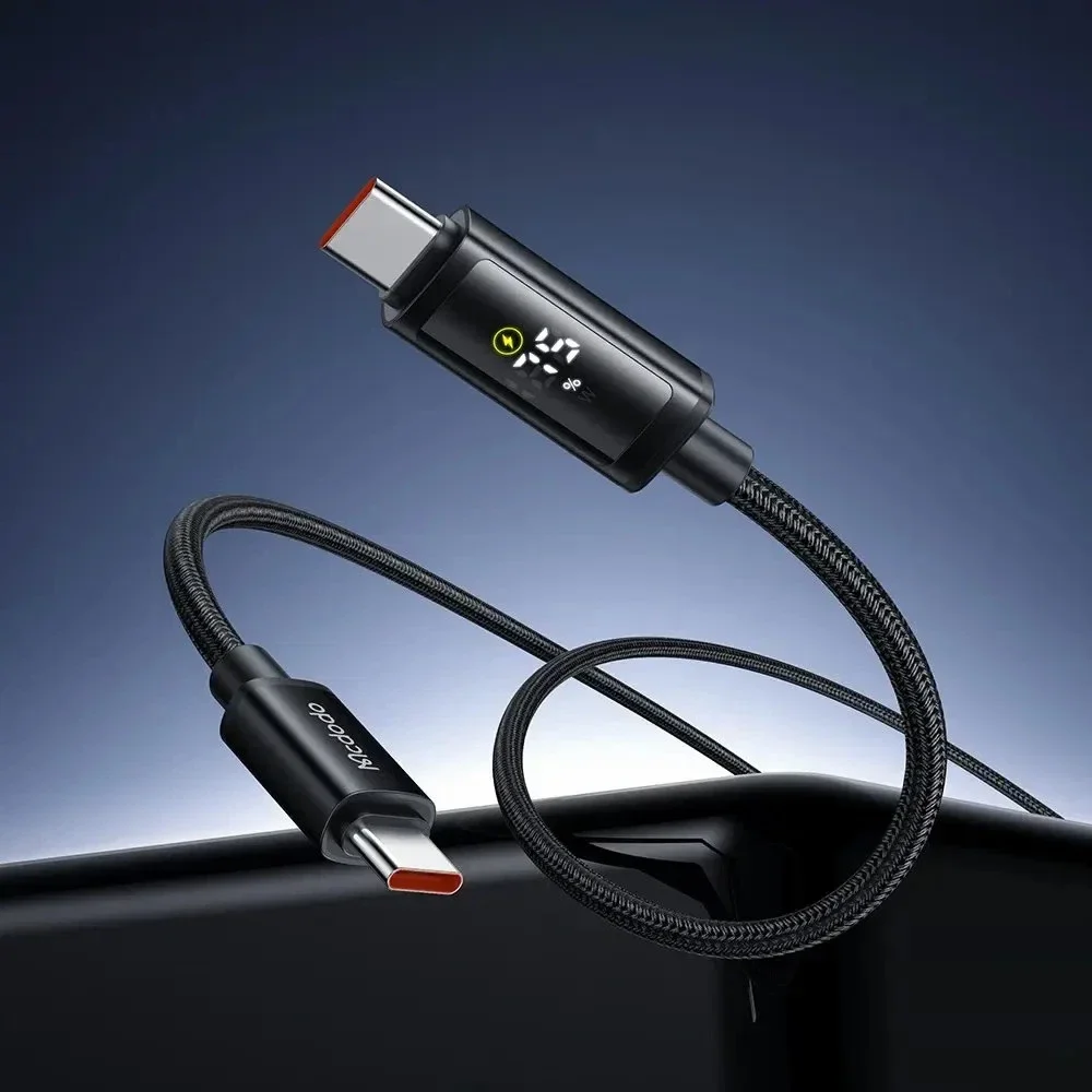 Mcdodo CA-8000 Type-c to Type-c 100w Çift Led Ekranlı 1.2m Kablo