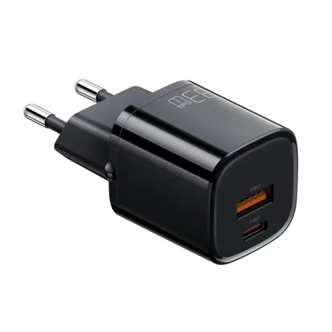 Mcdodo CH-0151 33w GaN PD 1xusb 1xtype-c Girişli Mini Hızlı Şarj Aleti - Siyah