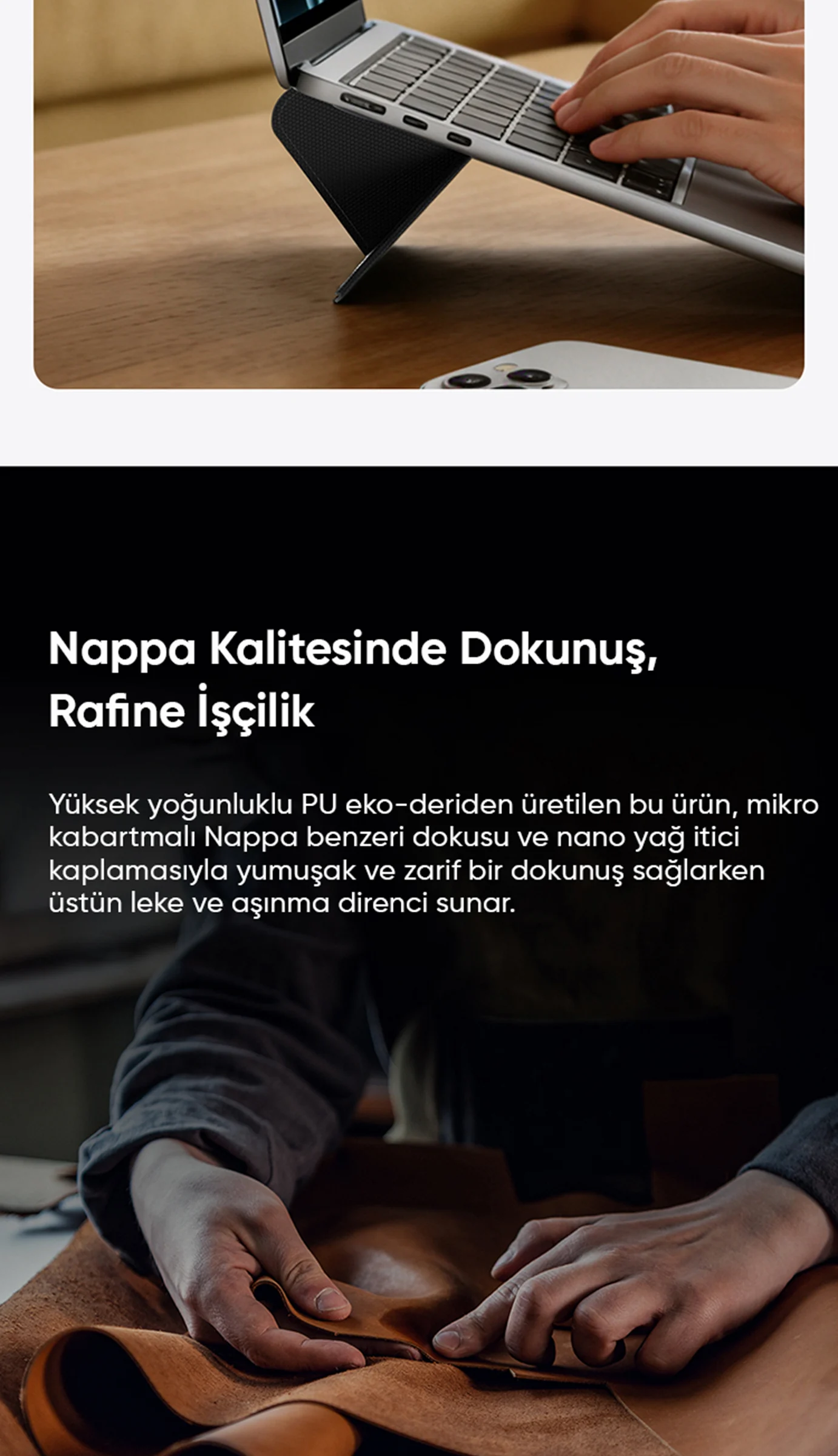 Mcdodo FS-2510 Taşınabilir Yapışkanlı Laptop Standı ürün afişi · bölüm 5