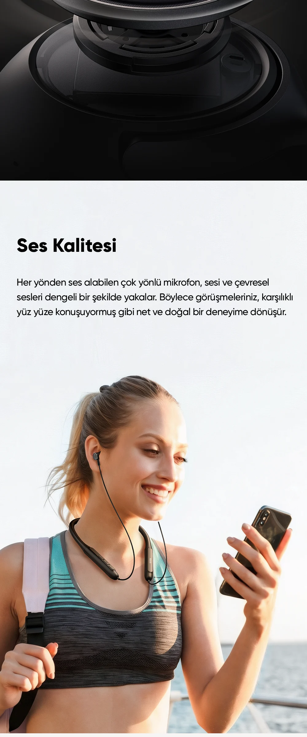 Mcdodo HP-8930 Bluetooth 5.3 Boyun Askılı Kablosuz Kulaklık Siyah ürün afişi · bölüm 3
