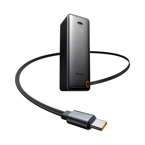 Mcdodo MC-3181 10000mAh 30W 3'ü 1 Arada LED Ekranlı Powerbank Siyah