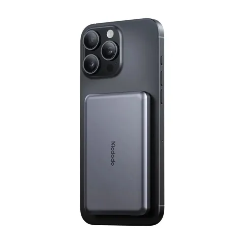 Mcdodo MC-4641 20W 5000mAh Metal Ultra İnce Manyetik Kablosuz Powerbank Siyah