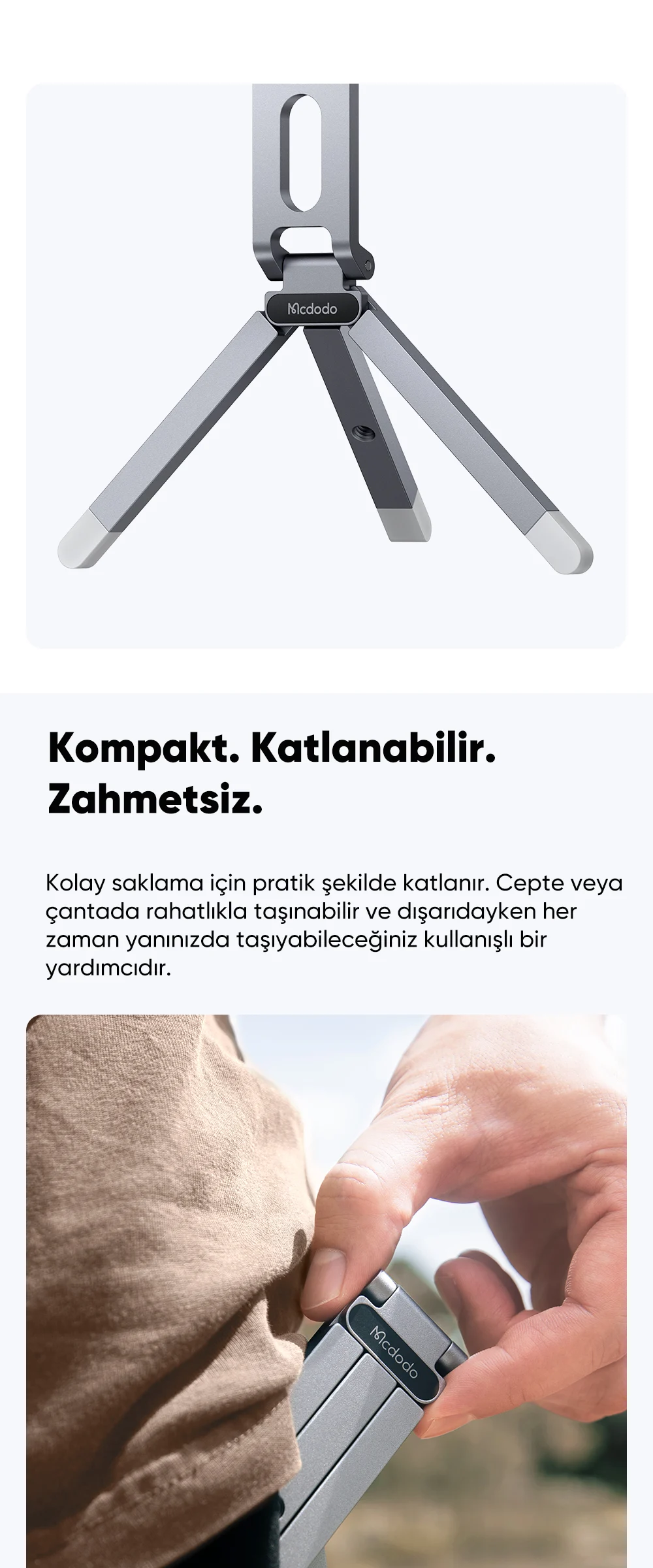 Mcdodo TB-6210 Katlanabilir Manyetik Telefon Standı ürün afişi · bölüm 4