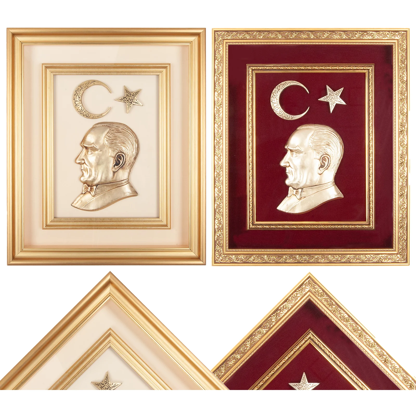 Öncü Atatürk Kabartmalı Tablo