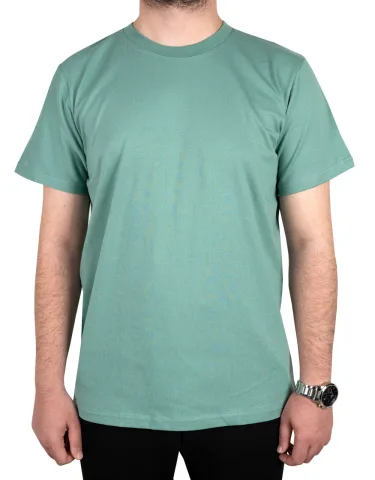 Premium Bisiklet Yaka Tişört — Mint yeşili / S