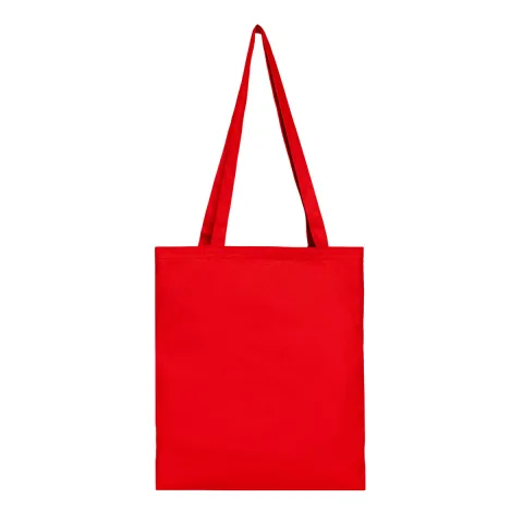Renkli Gabardin Bez Çanta 35×40 cm — Kırmızı