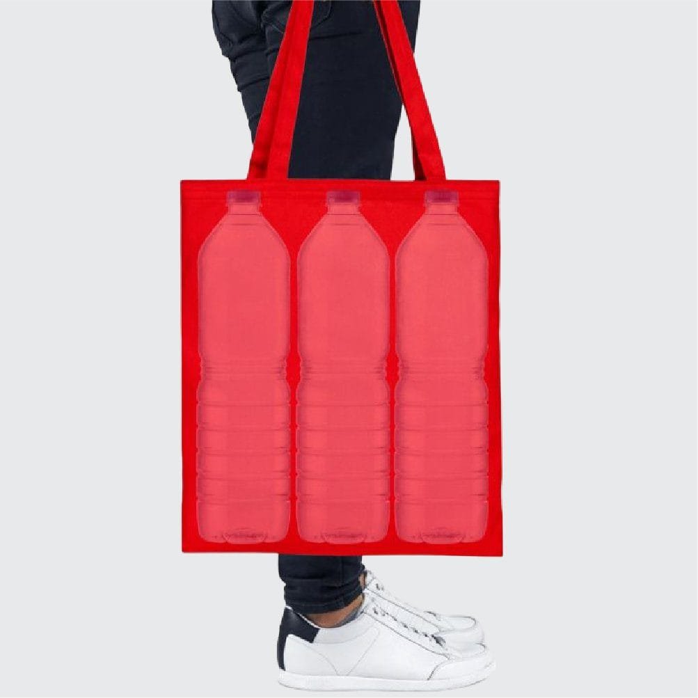 0 Pamuk Gabardin Bez Çanta Kırmızı Renk - 35x40 cm (Kopya) (3)