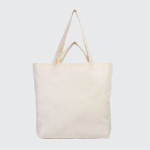 0 Pamuk Hambez Kumaş Çift Kulplu Alışveriş & Market Çantası – 48x41x10 cm (1)