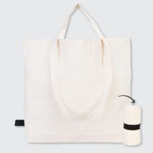 0 Pamuk Hambez Kumaş Katlanabilir Ham Renk Alışveriş Çantası – 48x41x10 cm (4)