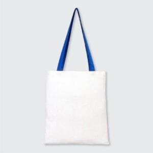 0 Pamuk Hambez Kumaş Saks Mavi Kulplu Bez Çanta – 35x40 cm (19)