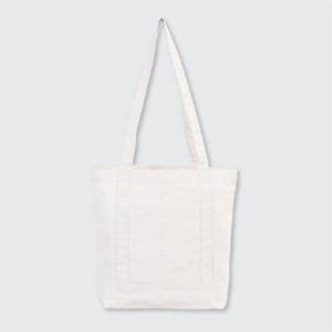 0 Pamuk Kanvas Kumaş Ham Renk Kulplu Trend Çanta 40x35x12cm (7)