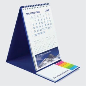 Ayraç ve Yapışkan Bloknotlu Masa Takvimi ()