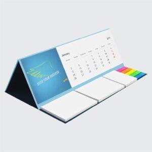 Ayraç ve Yapışkan Bloknotlu Masa Takvimi ()