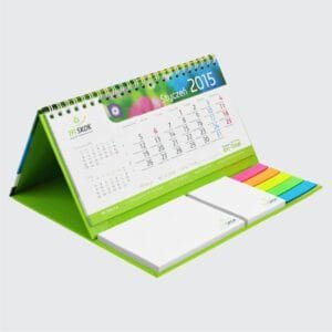 Ayraç ve Yapışkan Bloknotlu Masa Takvimi ()