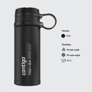 Contigo Fuse SS Thermalock Vakumlu Termos 700ML (1)