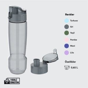 Promosyon Camry Kapak Tritan Su Şişesi 650 ML ( BPA Free ) - 6 Renk (3)